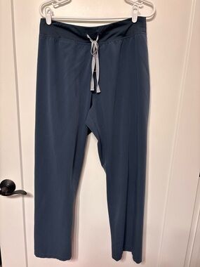 FIGS basic Livingston scrub pant Large Petite dark harbor